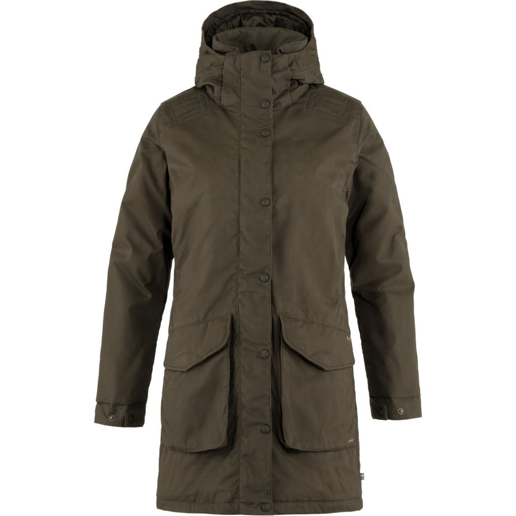 FJÄLLRÄVEN Högvilt Jacket Pro W, Dark Olive (vzorek) velikost: S