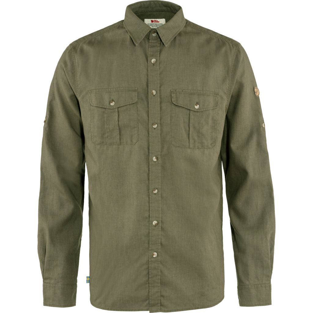 FJÄLLRÄVEN Övik Travel Shirt M, Green (vzorek) velikost: M