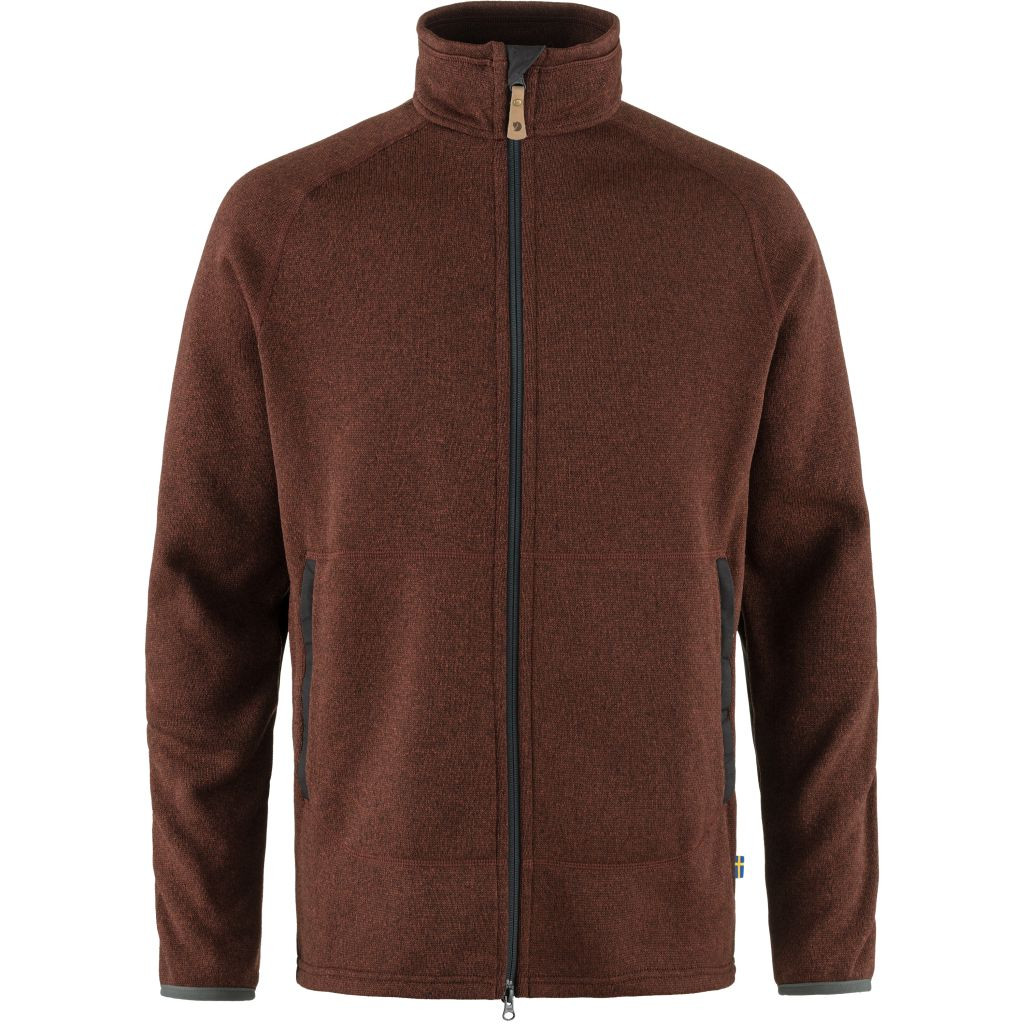 FJÄLLRÄVEN Övik Fleece Zip Sweater M, Autumn Leaf (vzorek) velikost: M