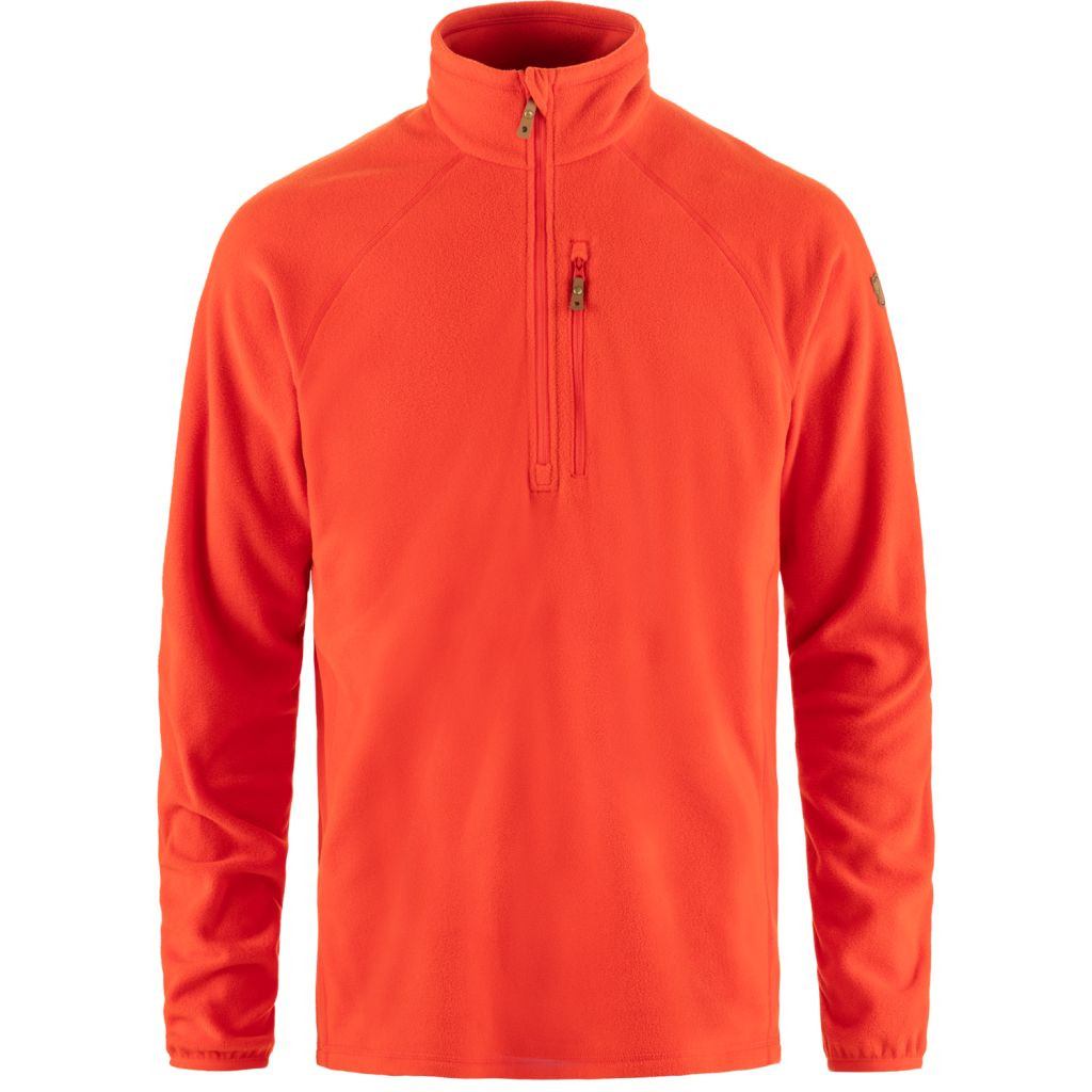 FJÄLLRÄVEN Övik Lite Fleece Half Zip M, Flame Orange (vzorek) velikost: M