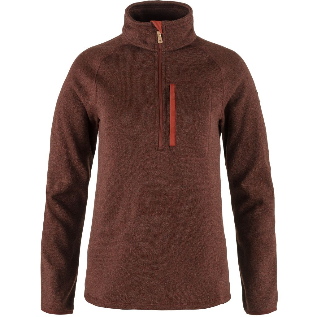 FJÄLLRÄVEN Övik Fleece Half Zip W, Autumn Leaf (vzorek) velikost: S