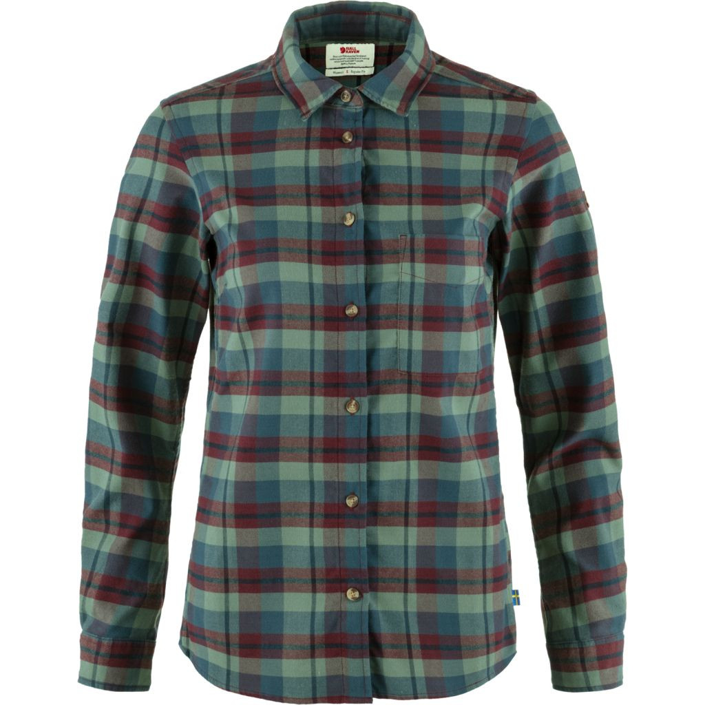 FJÄLLRÄVEN Singi Fjäll Shirt W, Port-Patina Green (vzorek) velikost: S