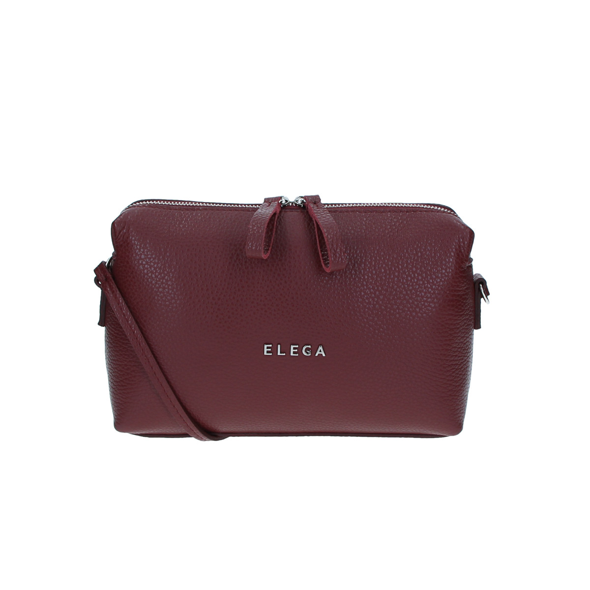 ELEGA <![CDATA[Malé crossbody Hill tmavě červená/stříbro]]>