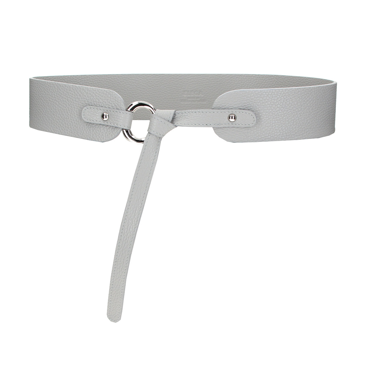 ELEGA <![CDATA[Kožený zavazovací opasek M šedá]]>