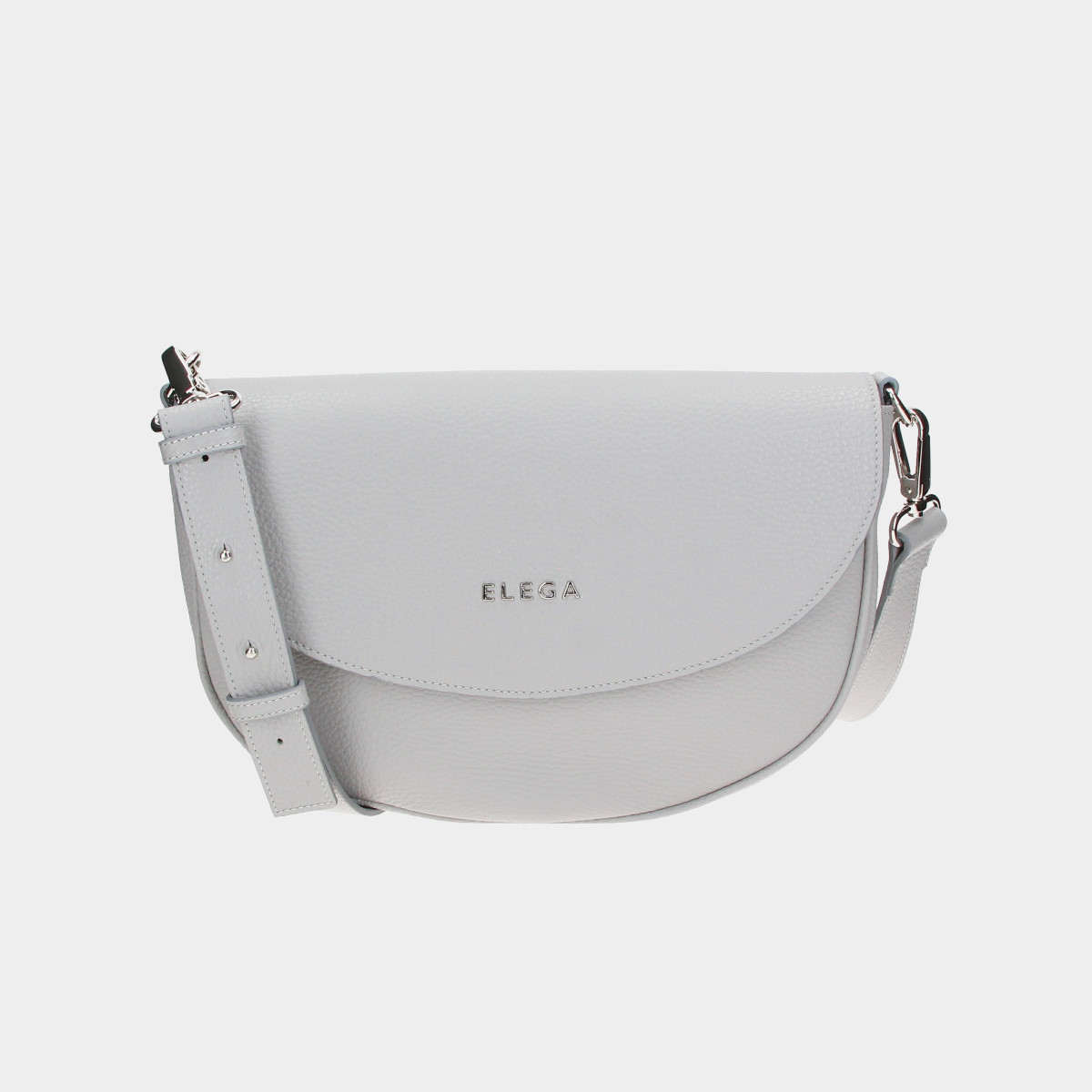 ELEGA <![CDATA[Klopnová kabelka Candy šedá/stříbro]]>