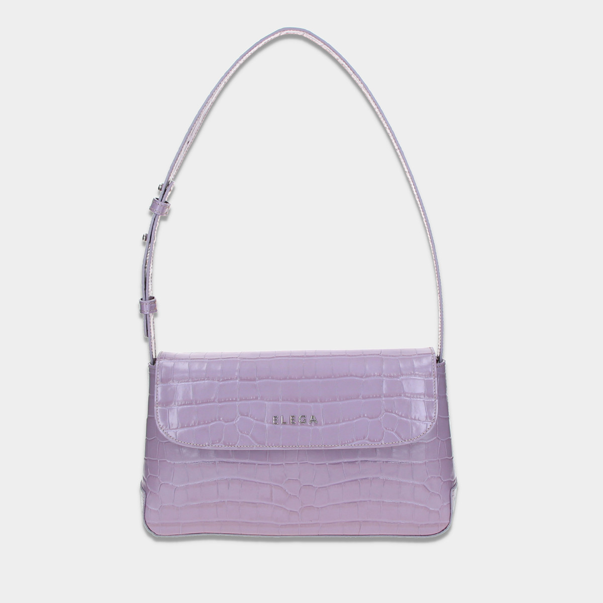 ELEGA <![CDATA[Kabelka Dundee fialová/stříbro]]>