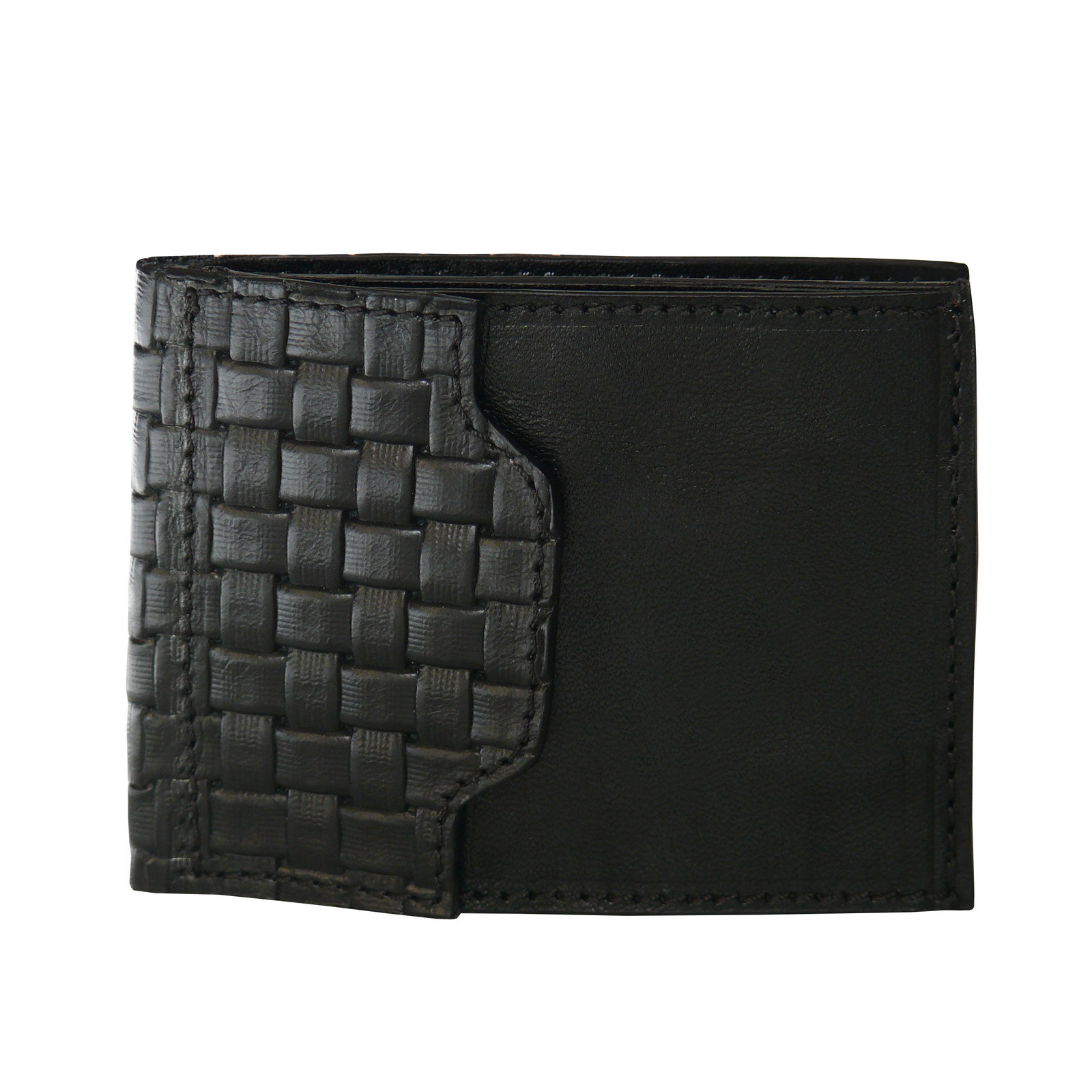 ELEGA <![CDATA[Peněženka s pérkem černý ratan velký/černá]]>