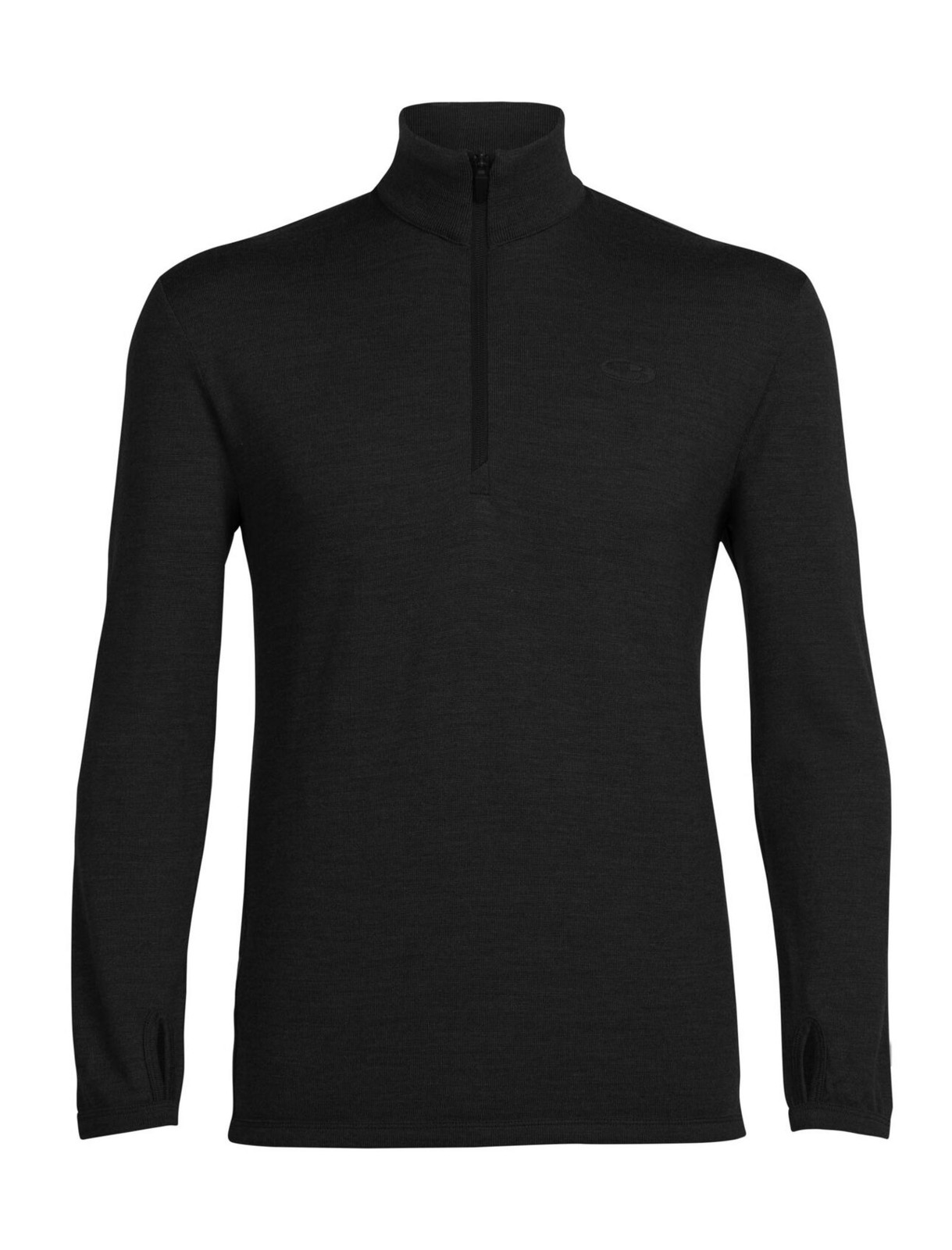 pánský merino svetr ICEBREAKER Mens Original LS Half Zip, Black velikost: M