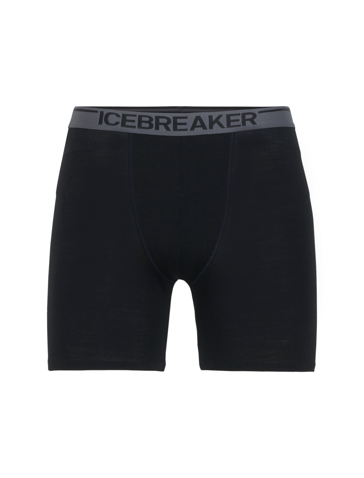 pánské merino boxerky ICEBREAKER Mens Anatomica Long Boxers, Black velikost: M