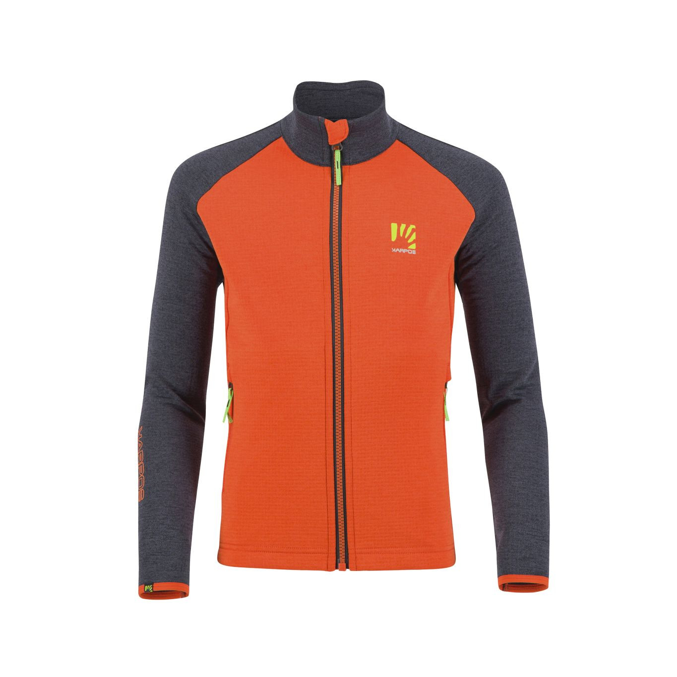 KARPOS Federa Kid Fleece, Spicy Orange/Black velikost: 10Y