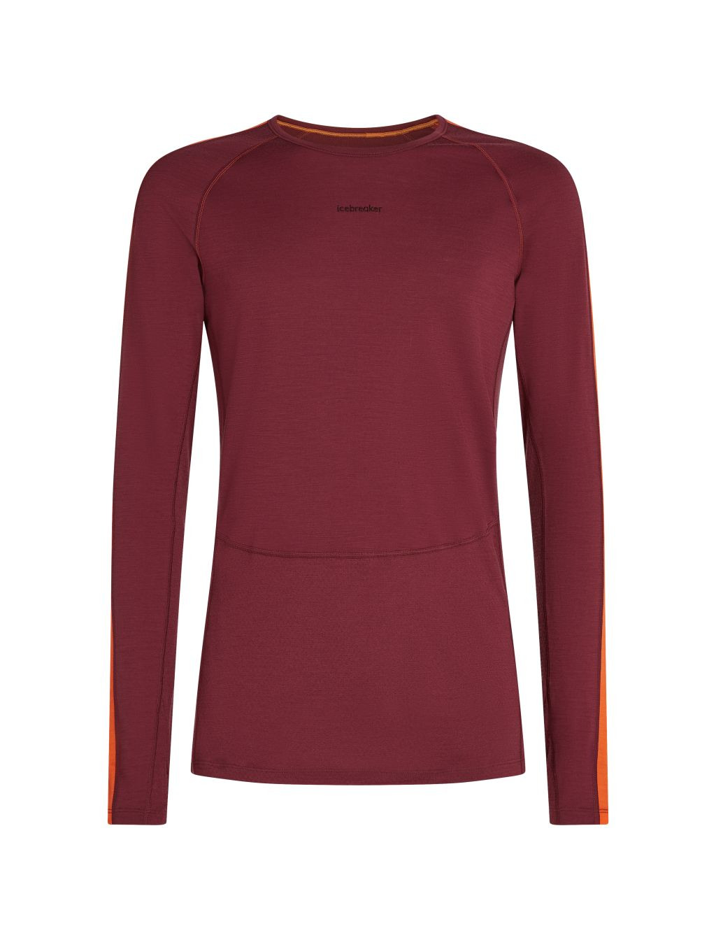 ICEBREAKER Mens ZoneKnit 200 LS Crewe, Port/Blaze/Cb (vzorek) velikost: M