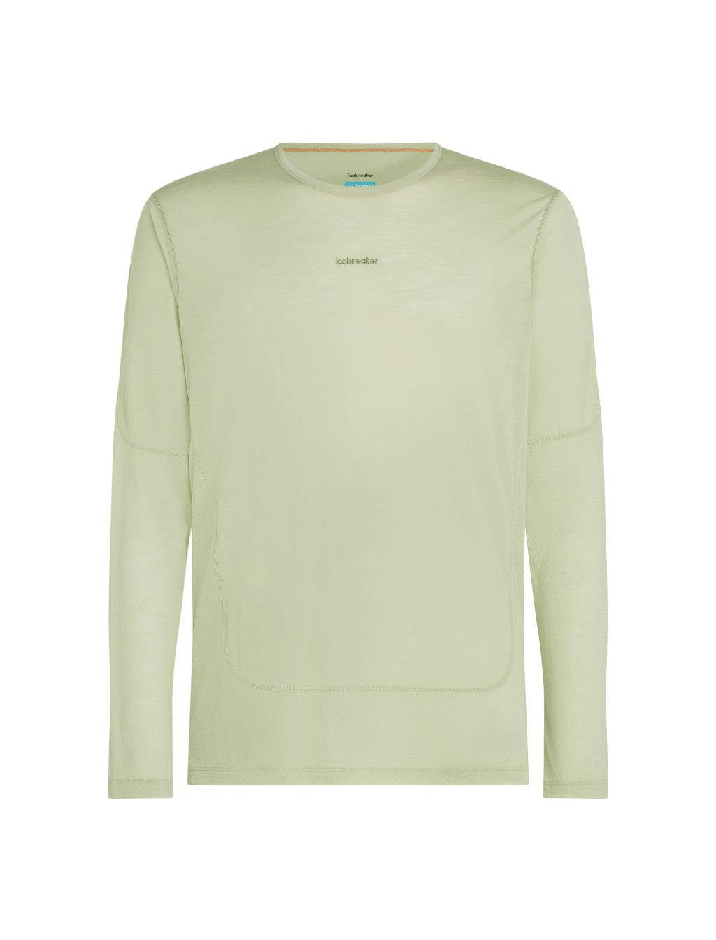 ICEBREAKER Mens 125 ZoneKnit Energy Wind LS Tee, Ashen (vzorek) velikost: M