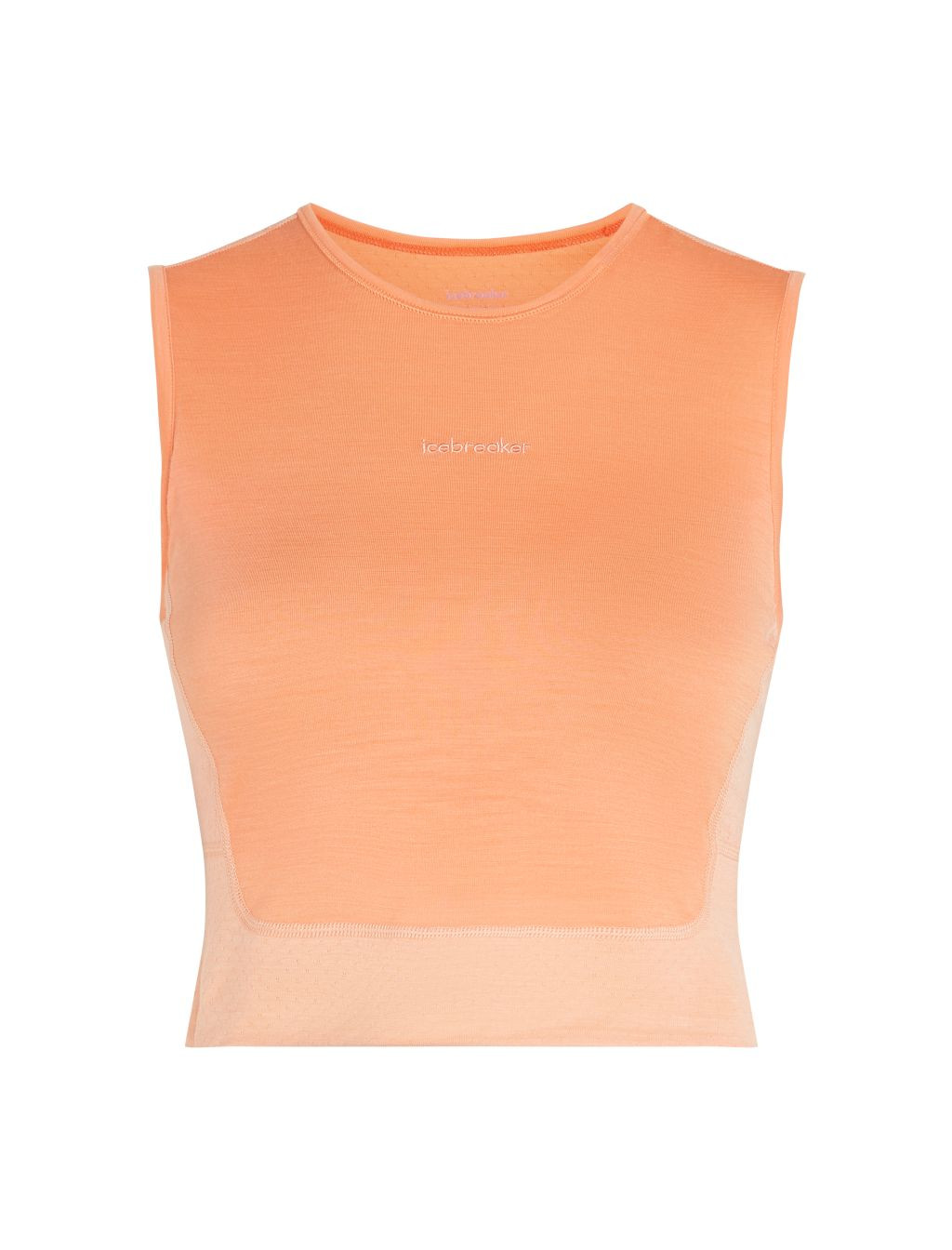 ICEBREAKER Wmns ZoneKnit Energy Wind Cro Bra-Tank, Feldspar/Sunstone/Cb (vzorek) velikost: S
