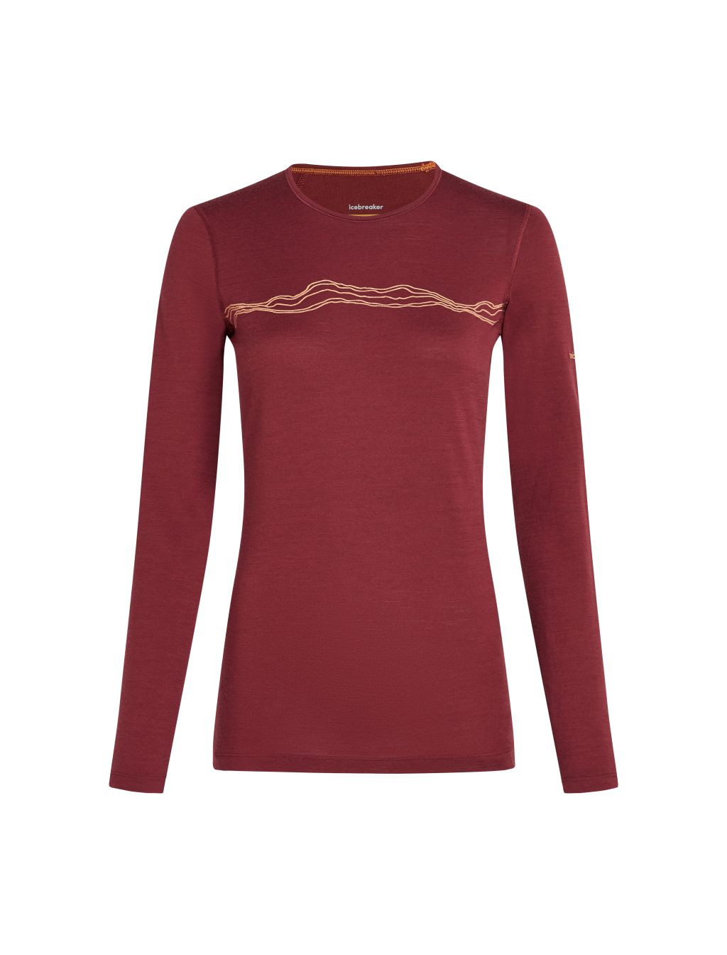 ICEBREAKER Wmns 200 Oasis LS Crewe Mountain Pulse, Port (vzorek) velikost: S