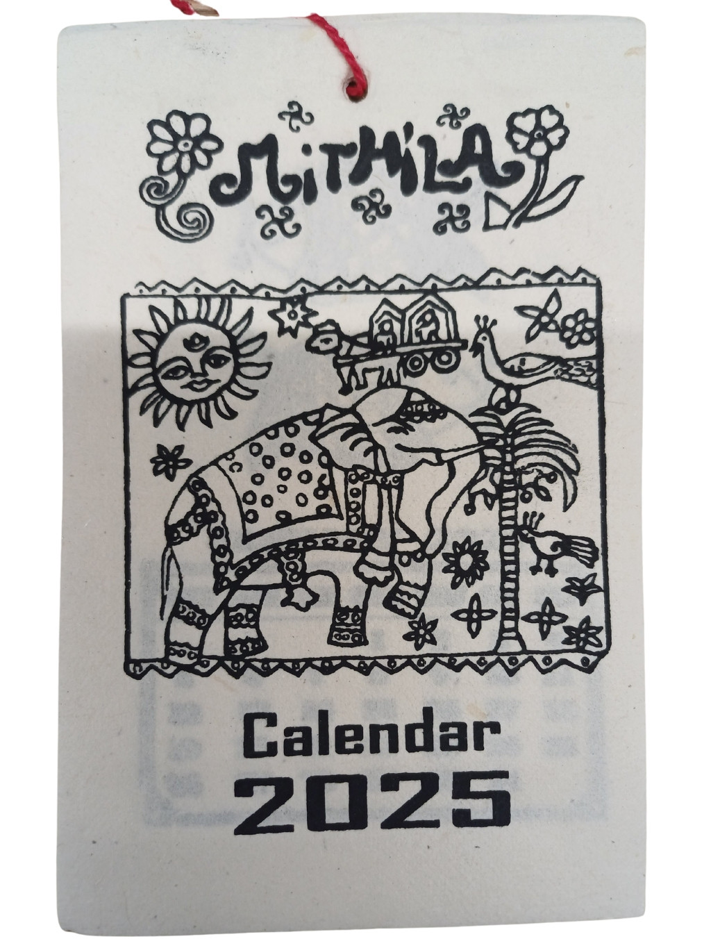 nepálský kalendář 2025 (malý) - Mithila