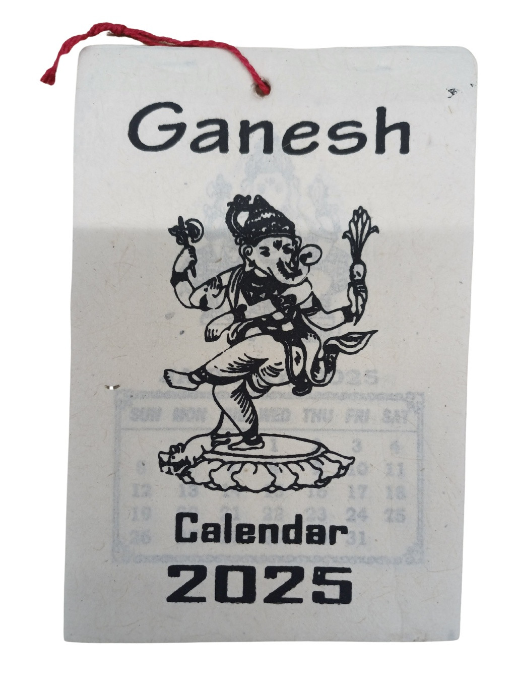 nepálský kalendář 2025 (malý) - Ganesh