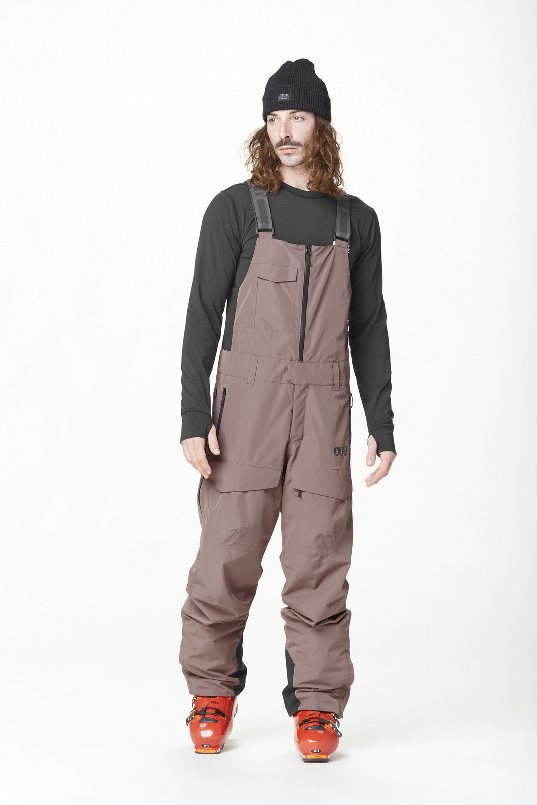 PICTURE M U28 Bib 20/15, Deep Taupe velikost: L