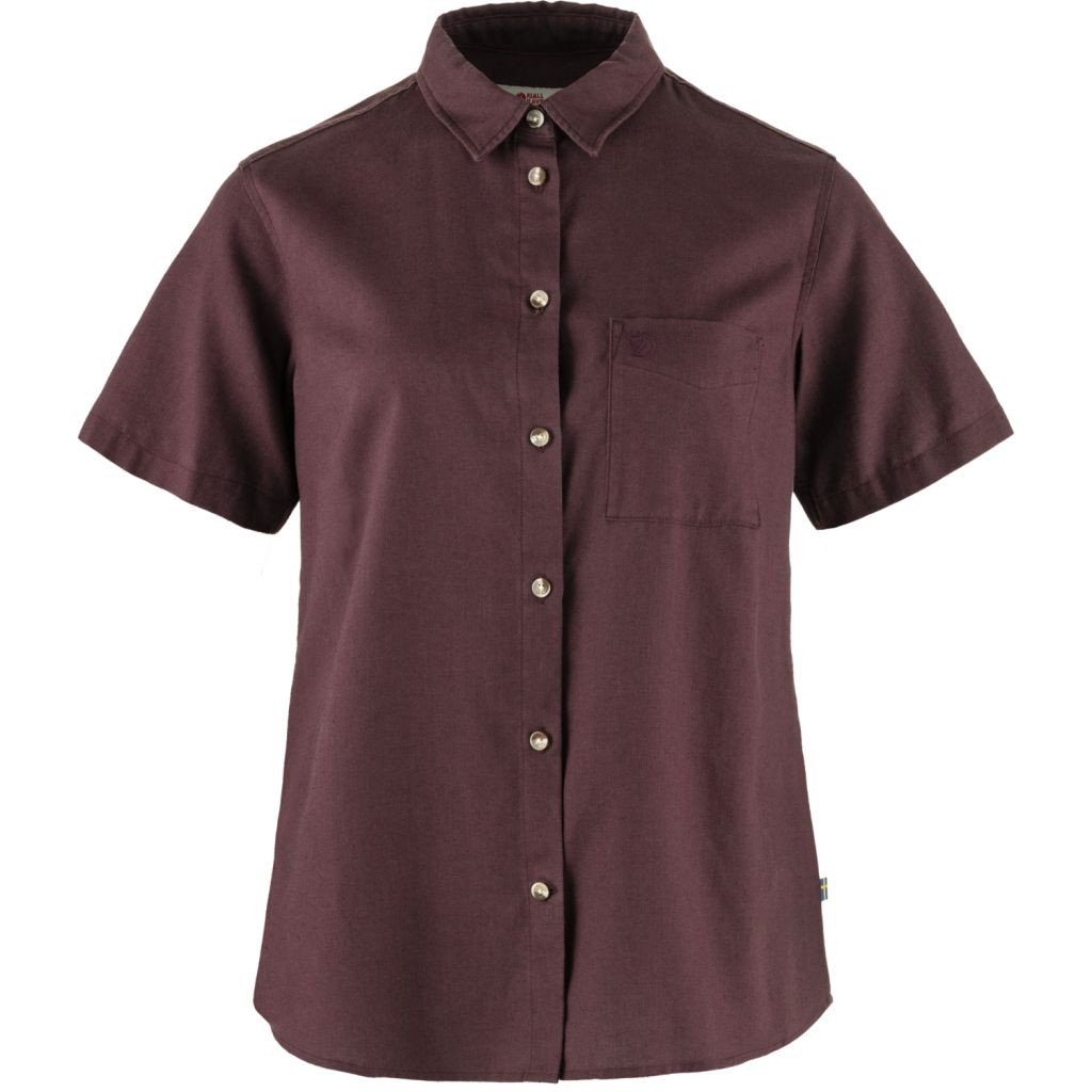 FJÄLLRÄVEN Övik Travel Shirt SS W, Port (vzorek) velikost: S