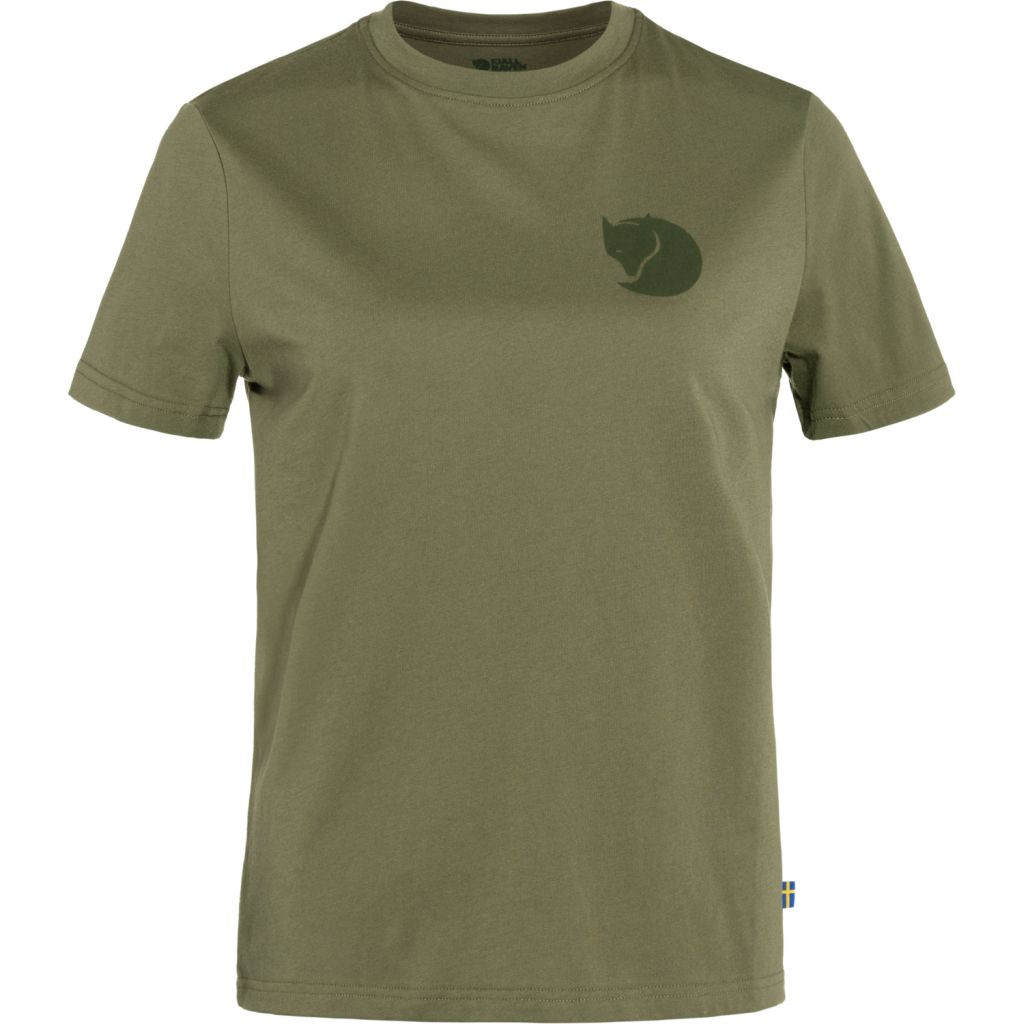 FJÄLLRÄVEN Fox Boxy Logo Tee W, Green (vzorek) velikost: S