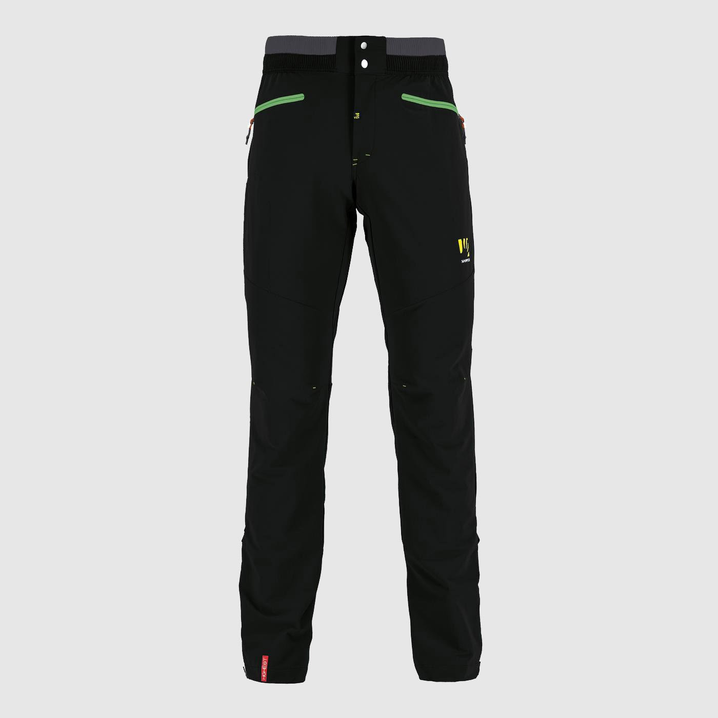 KARPOS M K-P Rock Climb. Pant, Black/Jasmine Green velikost: 48