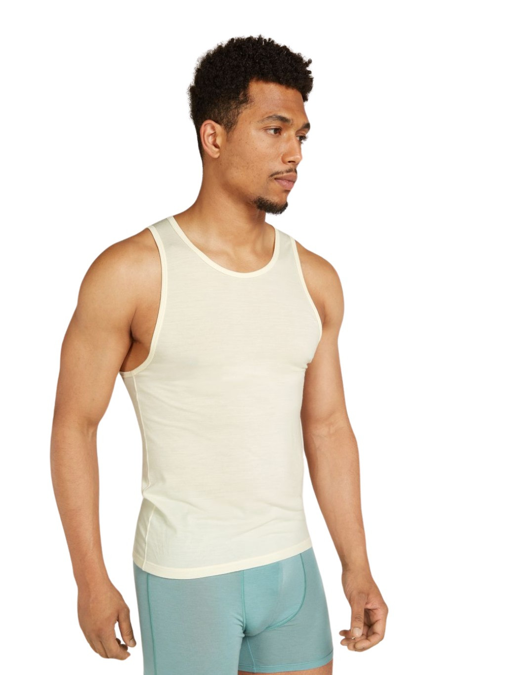 Pánské merino tílko ICEBREAKER Mens Anatomica Tank, Undyed velikost: M