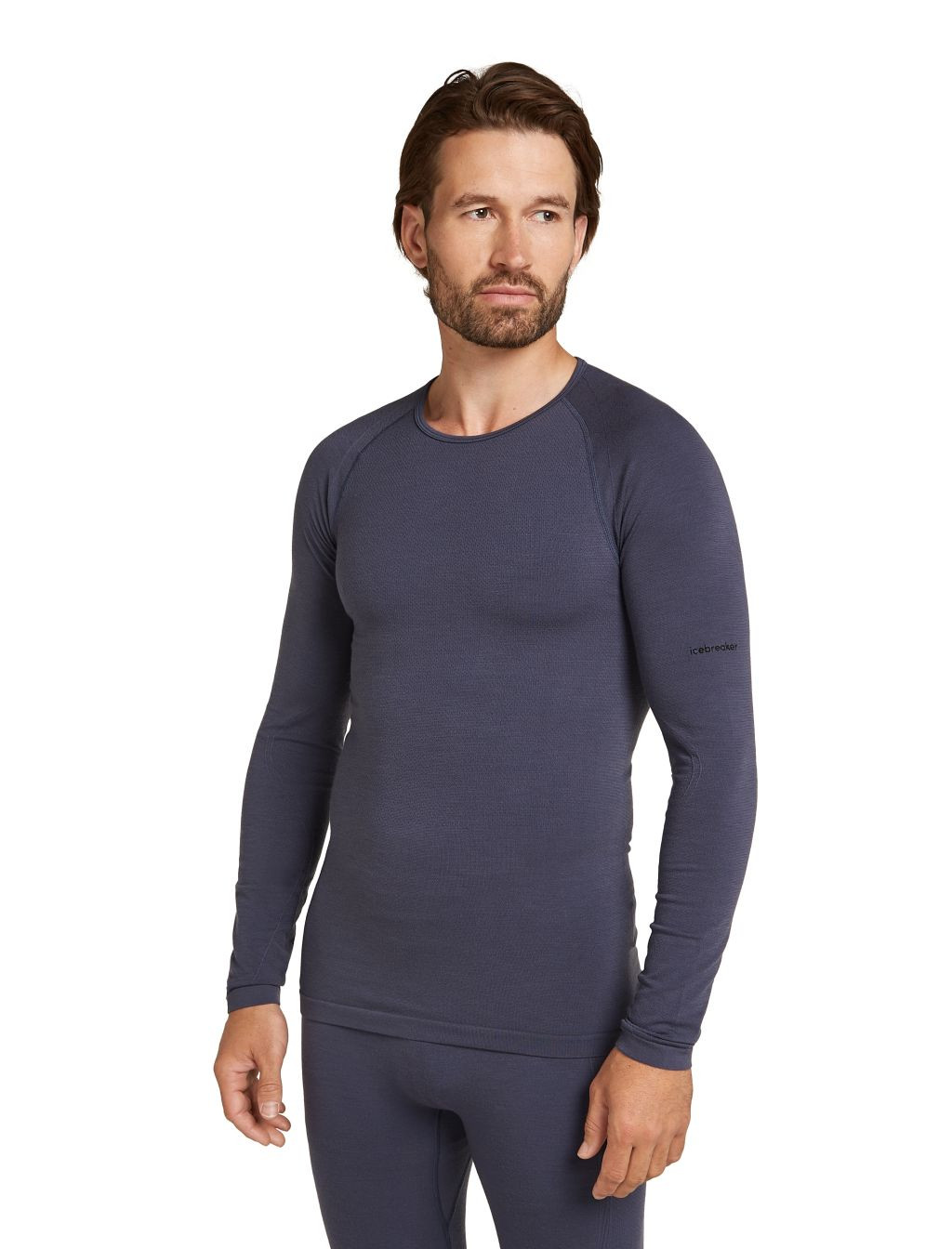 Pánské merino tričko s dlouhým rukávem ICEBREAKER Mens 260 Zoneknit Seamless LS Crewe, Graphite velikost: L