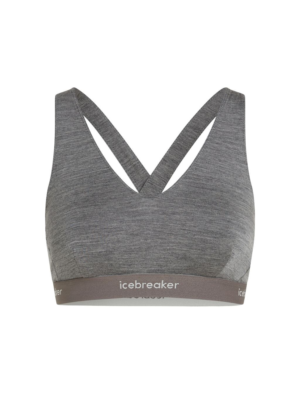 Dámská merino podprsenka ICEBREAKER Wmns 125 Cool-Lite Sprite Racerback Bra, Gritstone Heather velikost: L