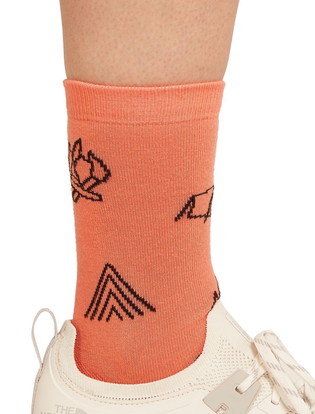 Dámské merino městské ponožky ICEBREAKER Wmns Lifestyle_Ultralight Crew Camp Ess, Tang/Bittersweet velikost: 41-43 (L)