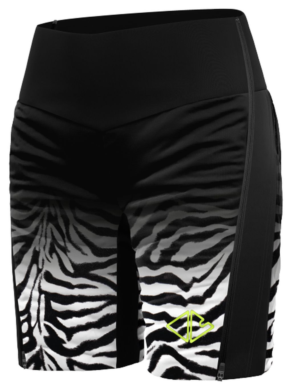 CRAZY Short Oxygen Woman Black-Zebra velikost: M