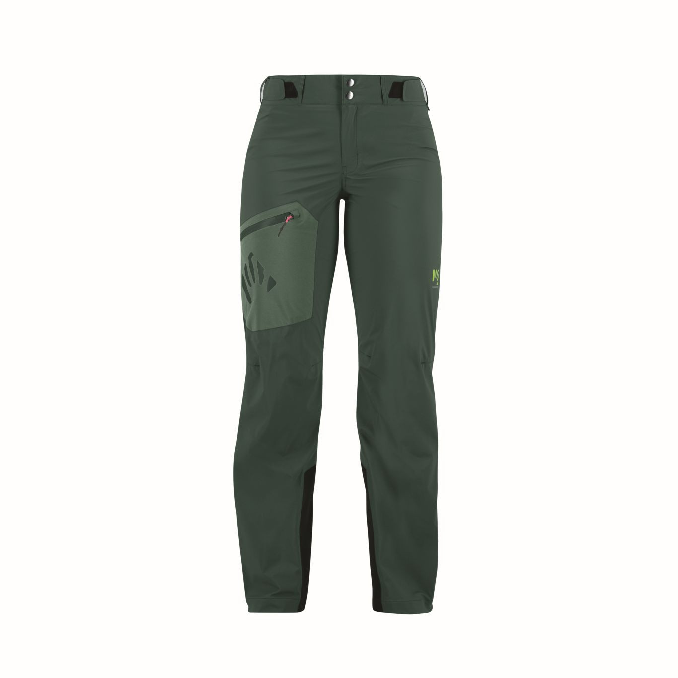 KARPOS W Valsesia Shell W Pants, Jungle Green/Duck Green velikost: S