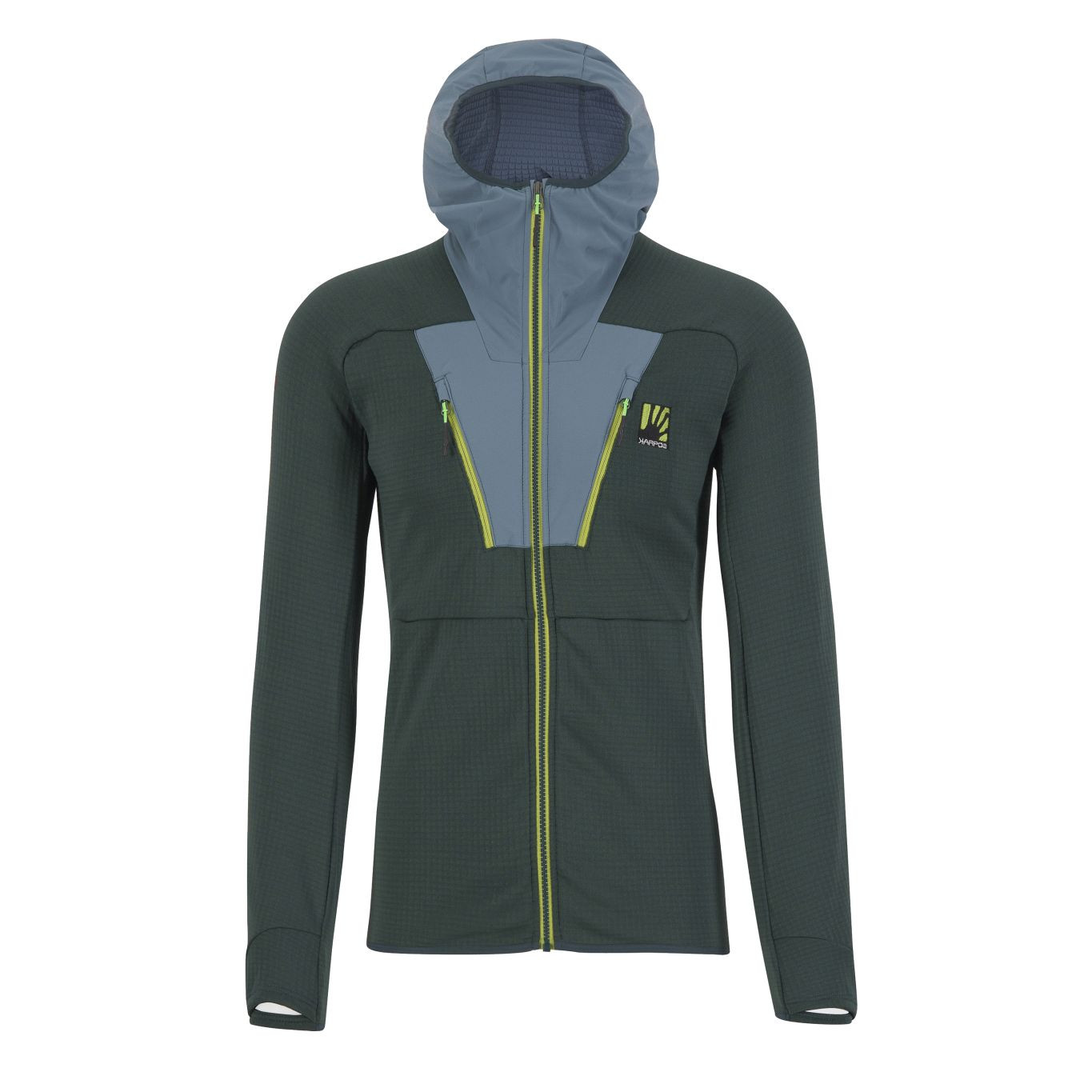KARPOS M Highest Hoodie Fleece, Forest/North Atlantic velikost: L