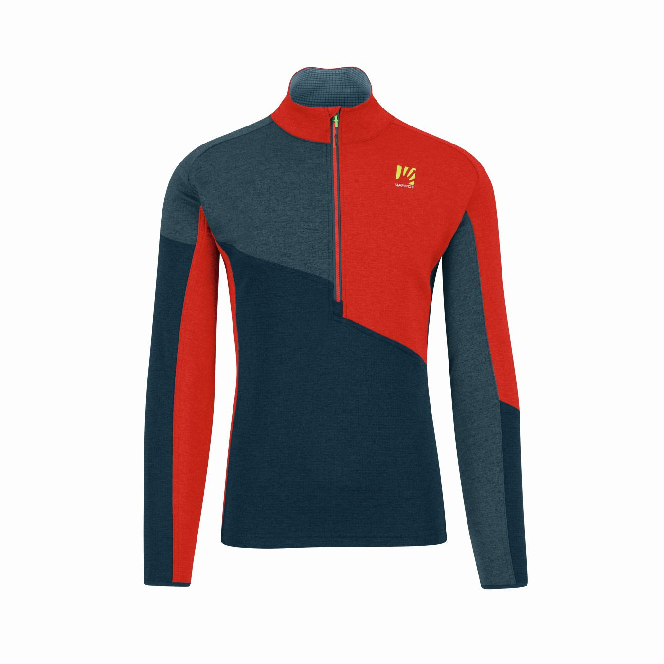 KARPOS M Federa Half-Zip Fleece, Midnight/Stargazer/Fiery Red velikost: L