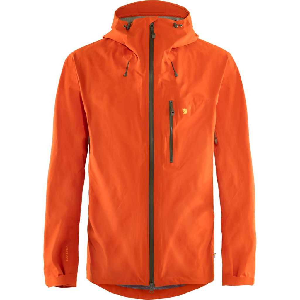 FJÄLLRÄVEN Bergtagen Lite Eco-Shell Jkt M, Hokkaido Orange (vzorek) velikost: M