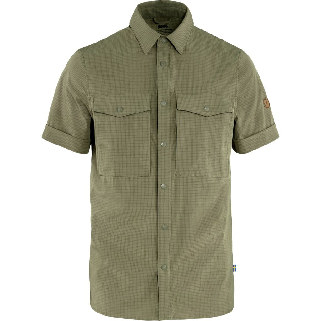 FJÄLLRÄVEN Abisko Trekking Shirt SS M, Light Olive (vzorek) velikost: M