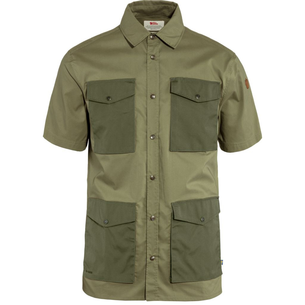 FJÄLLRÄVEN Räven Shirt SS M, Green-Laurel Green (vzorek) velikost: M