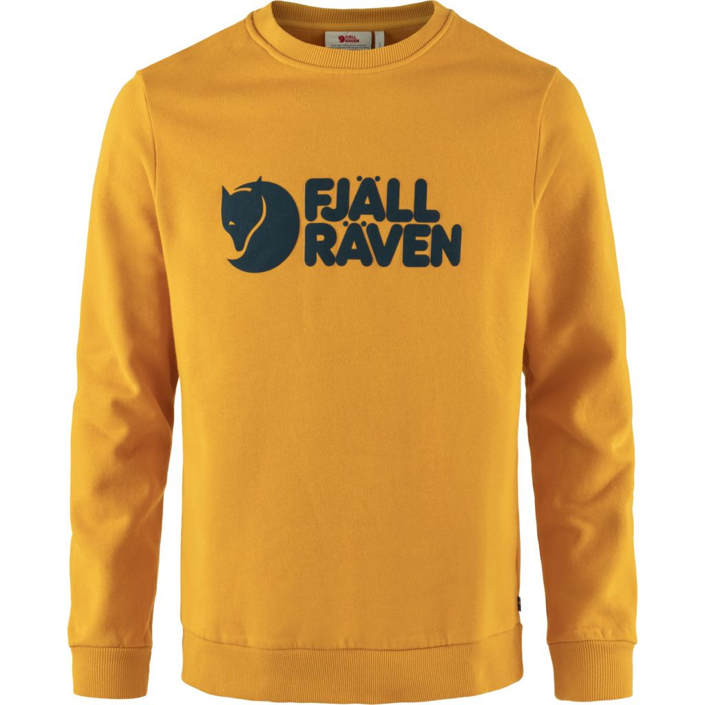 FJÄLLRÄVEN Fjällräven Logo Sweater M, Mustard Yellow (vzorek) velikost: M