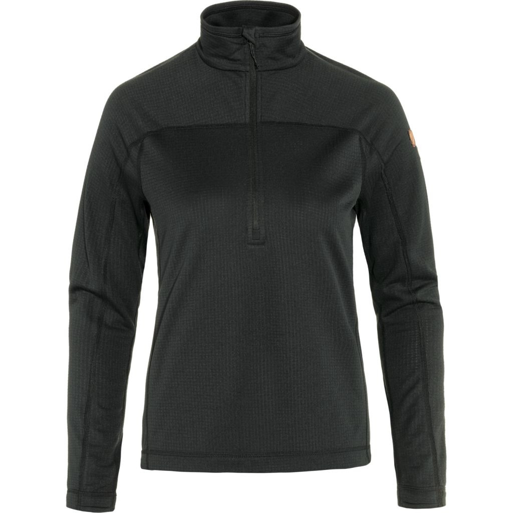 FJÄLLRÄVEN Abisko Lite Fleece Half Zip W, Black (vzorek) velikost: S