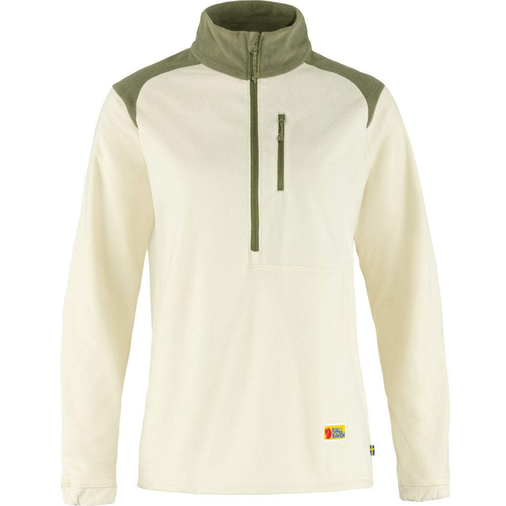 FJÄLLRÄVEN Vardag Lite Fleece W, Chalk White-Light Olive (vzorek) velikost: S