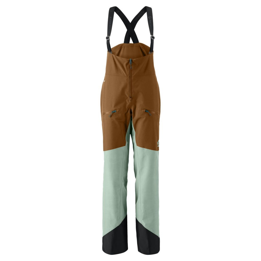SCOTT Pants W'S Vertic Gtx 2L, Bread Brown/Fresh Green (vzorek) velikost: M