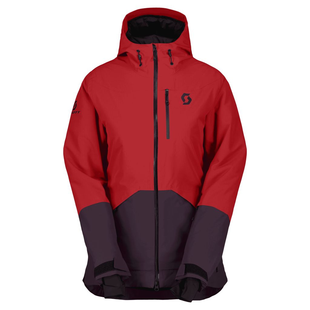 SCOTT Jacket W'S Ultimate Dryo Ripstop, Power Red/Rich Purple (vzorek) velikost: M