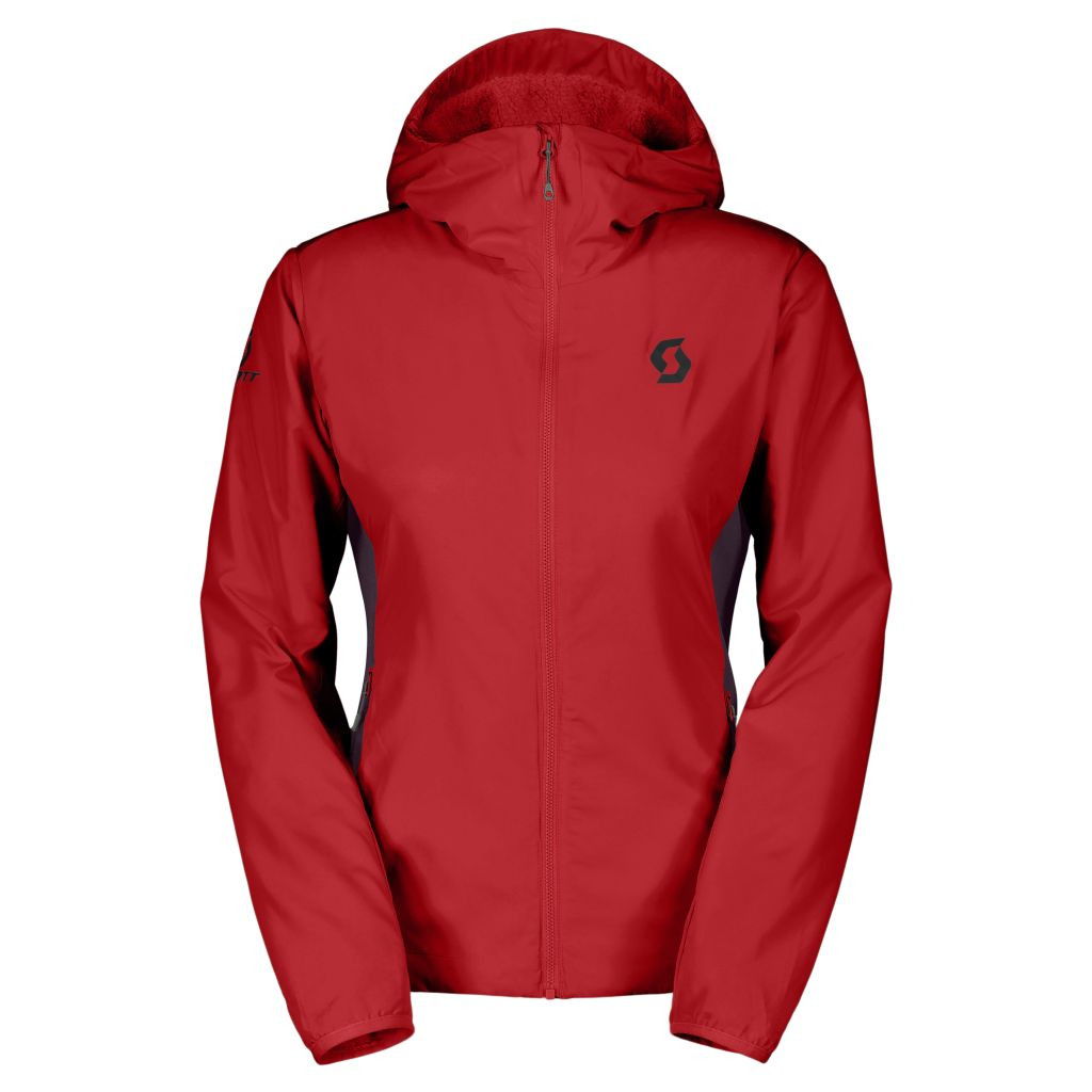 SCOTT Hoody W'S Insuloft Air Pl, Power Red/Rich Purple (vzorek) velikost: M