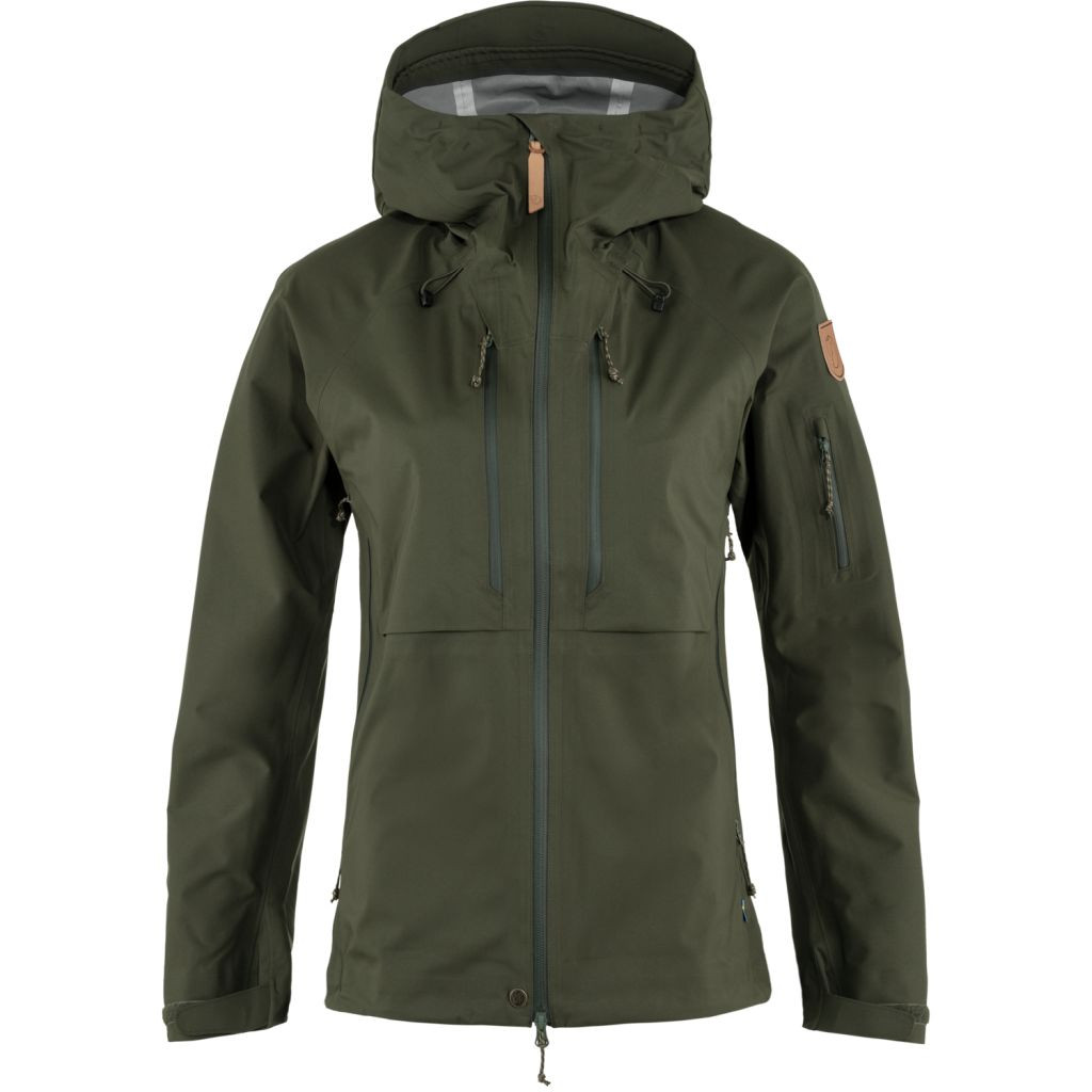 FJÄLLRÄVEN Keb Eco-Shell Jacket W, Deep Forest (vzorek) velikost: S