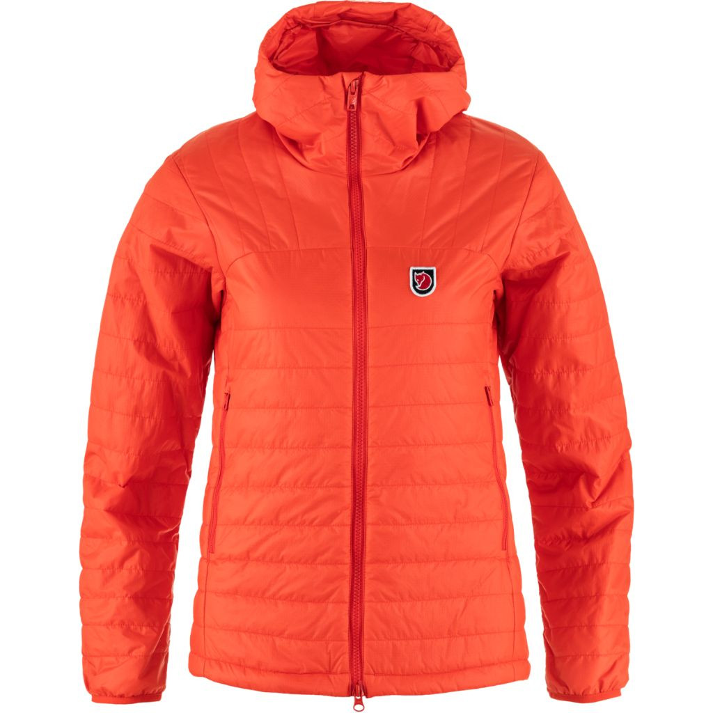 FJÄLLRÄVEN Expedition X-lätt Hoodie W, Flame Orange (vzorek) velikost: M