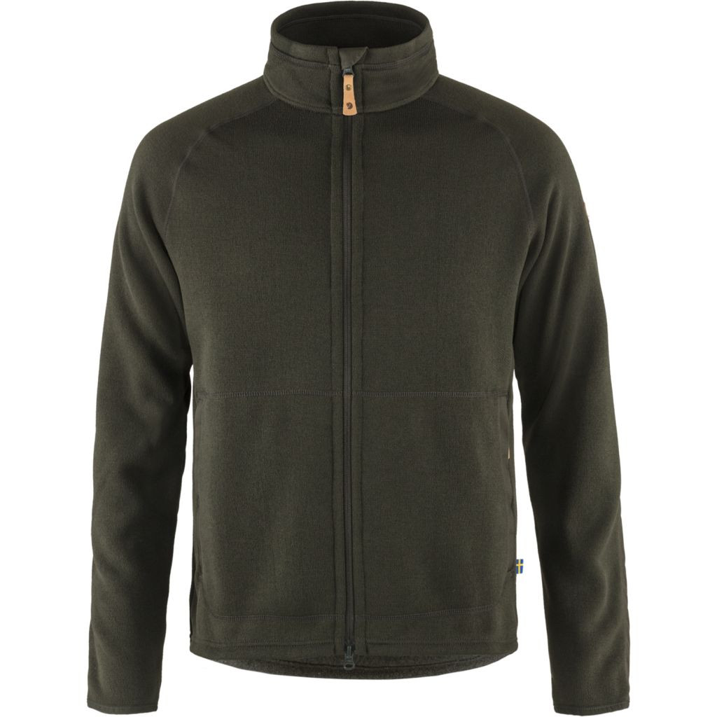 FJÄLLRÄVEN Övik Fleece Zip Sweater M, Deep Forest (vzorek) velikost: L