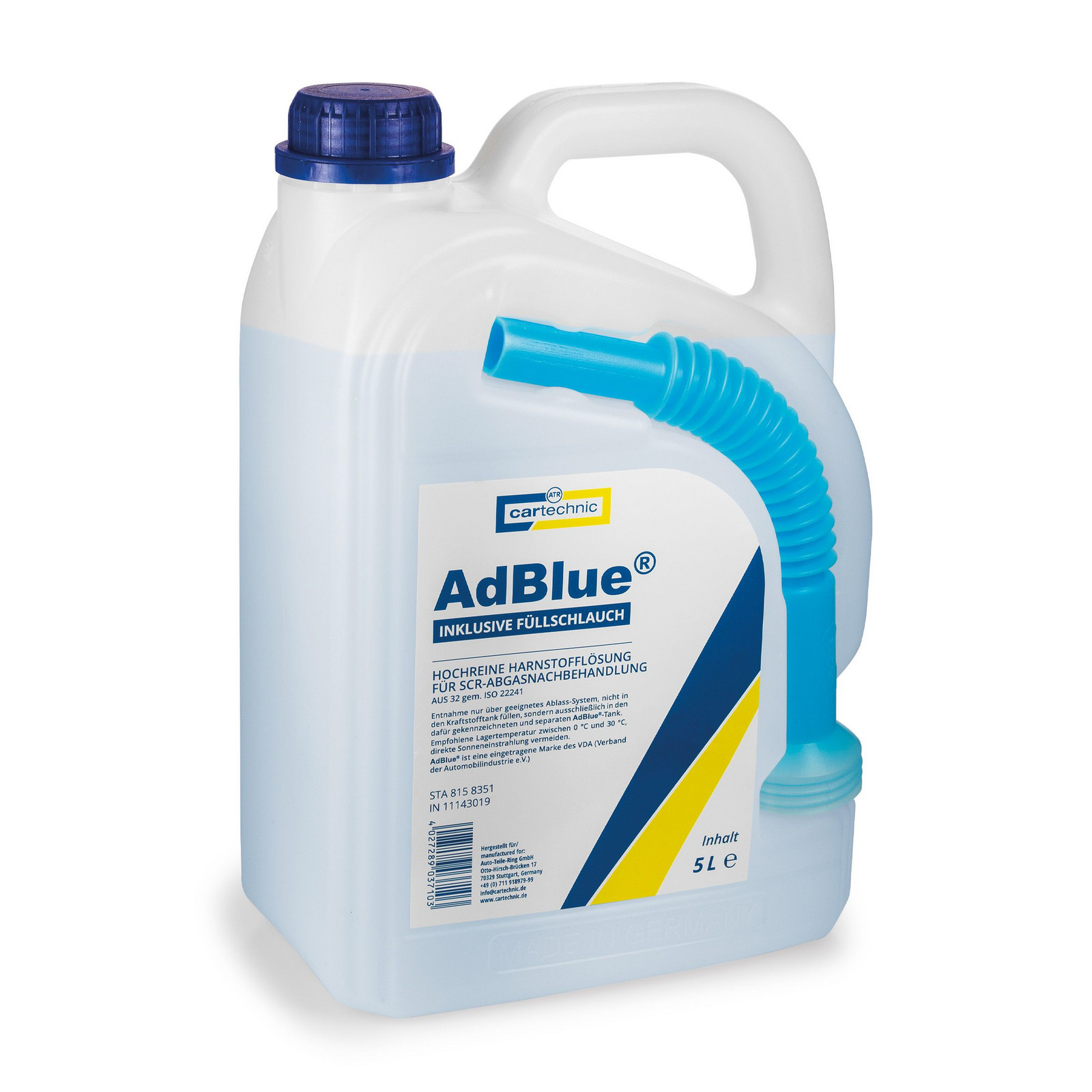 AdBlue - katalytické činidlo SCR, různé objemy - Cartechnic Objem: 5