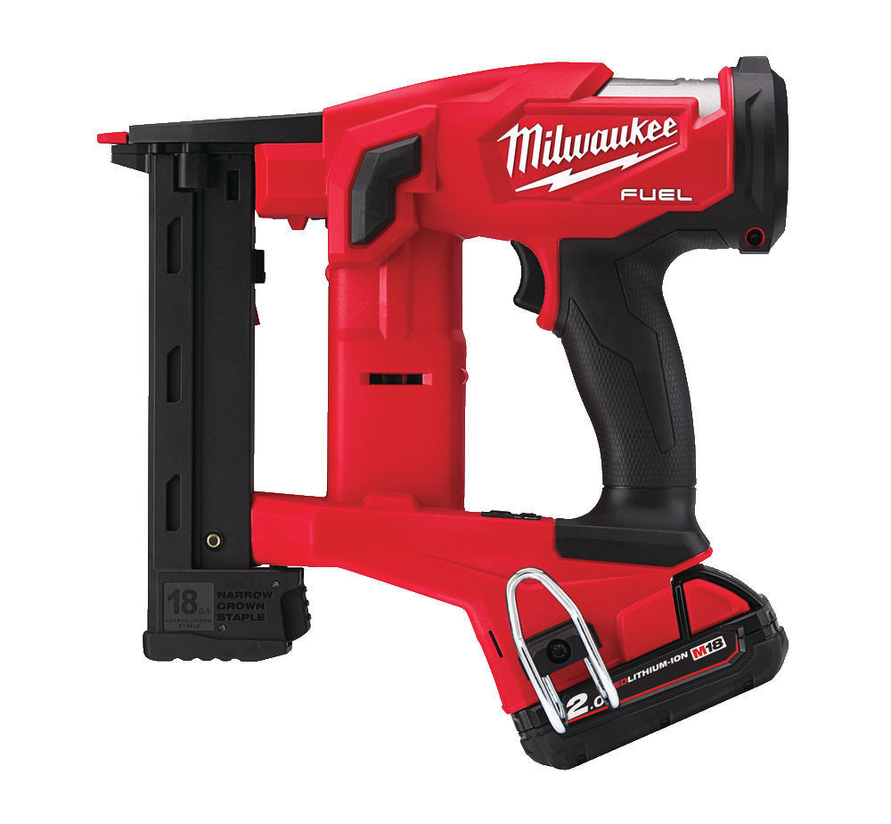 Aku sponkovačka 18V 2,0 Ah Li-Ion, velký zásobník - Milwaukee M18 FNCS18GS-202X FUEL