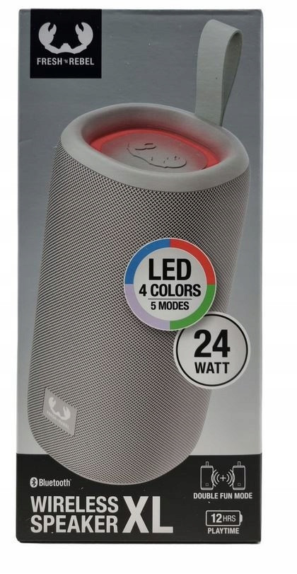 Přenosný reproduktor Fresh 'n Rebel XL šedý 24 W