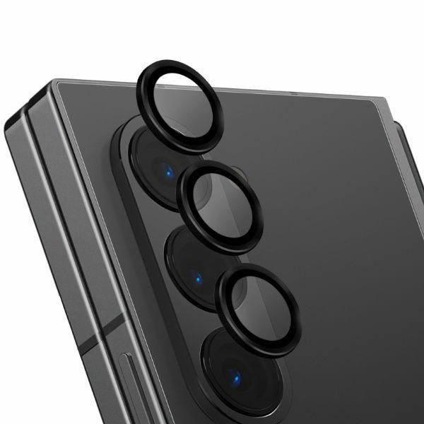 Uniq Optix hliníkový chránič objektivu fotoaparátu Sam Z Fold6 F956 třpytivý černý s