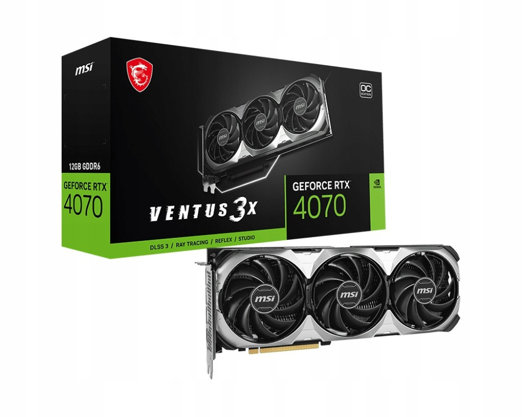 Grafická karta Rtx 4070 Ventus 3X E1 12G Oc GDDR6