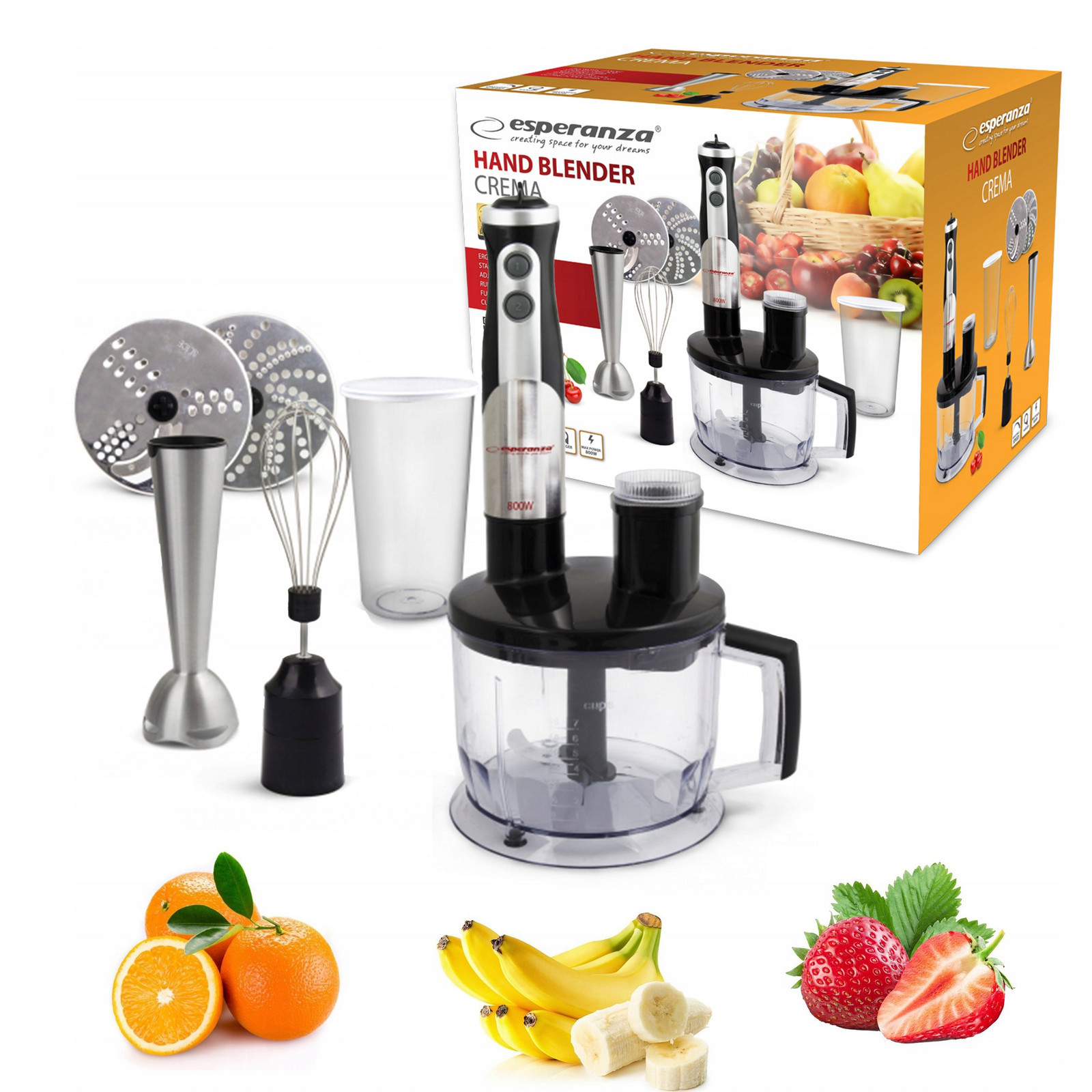 Tyčový mixér Malakser Multifunkční mixér Sada Premium 800w Dieta